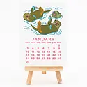 Smudge Ink - SI SI CADE - 2027 Makin' Music Animals Letterpress Desk Calendar