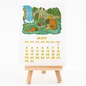 Smudge Ink - SI SI CADE - 2027 Makin' Music Animals Letterpress Desk Calendar