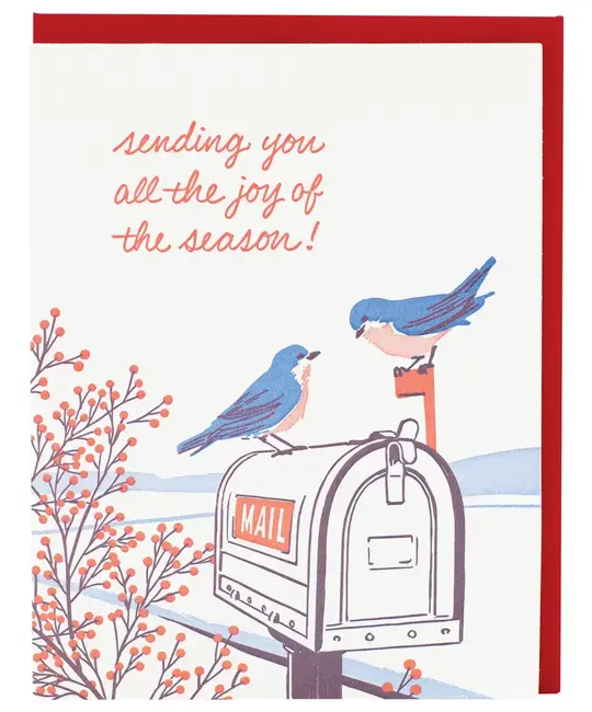 Smudge Ink - SI SI NSHO - Bluebirds Joy of the Season Holiday Boxed Note Set