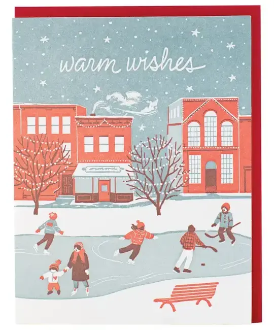 Smudge Ink - SI SI NSHO - City Ice Skating Holiday Boxed Note Set