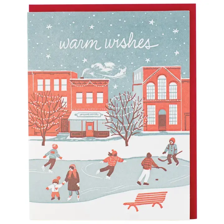 Smudge Ink - SI SI NSHO - City Ice Skating Holiday Boxed Note Set