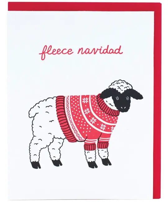 Smudge Ink - SI SI NSHO - Wooly Sheep in Sweater Holiday Boxed Note Set