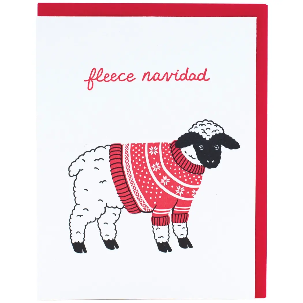 Smudge Ink - SI SI NSHO - Wooly Sheep in Sweater Holiday Boxed Note Set