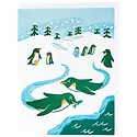 Smudge Ink - SI SI NSHO - Playful Penguins Winter Boxed Note Set