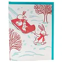 Smudge Ink - SI SI NSHO - Sledding Bunnies Winter Boxed Note Set