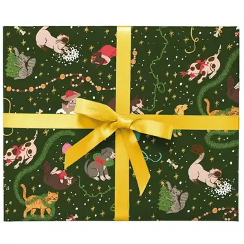 Smudge Ink - SI SI WPROHO - Mischievous Cats and Dogs Wrap Roll (3 Sheets)