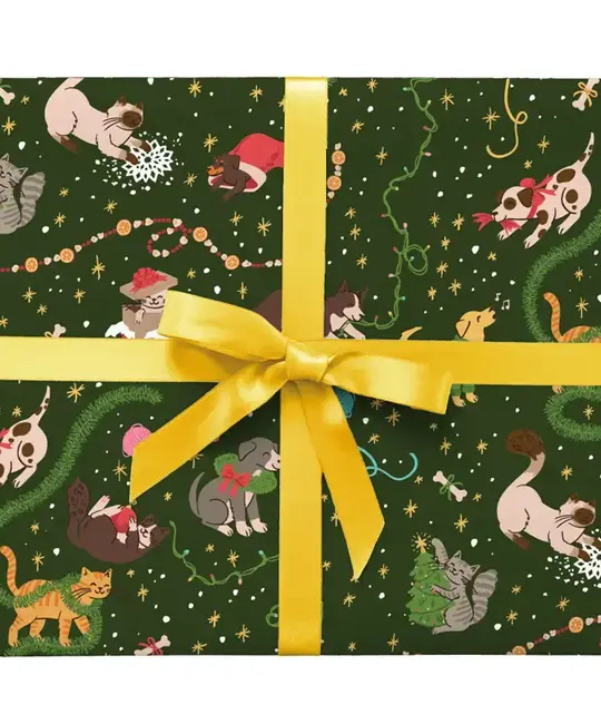 Smudge Ink - SI SI WPROHO - Mischievous Cats and Dogs Wrap Roll (3 Sheets)