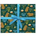 Smudge Ink - SI SI WPROHO - Capybara Hanukkah Wrap Roll (3 Sheets)