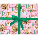 Smudge Ink - SI SI WPROHO - Pink Gingerbread Village Wrap Roll (3 Sheets)