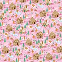 Smudge Ink - SI SI WPROHO - Pink Gingerbread Village Wrap Roll (3 Sheets)