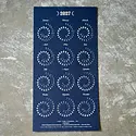 Margins Imprint - MAR MAR CAWA - 2027 Silver on Night Sky Moon Phase Calendar (Small, Unframed)