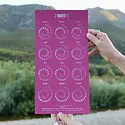 Margins Imprint - MAR MAR CAWA - 2027 Fuchsia Moon Phase Calendar (Small, Unframed)