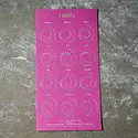 Margins Imprint - MAR MAR CAWA - 2027 Fuchsia Moon Phase Calendar (Small, Unframed)