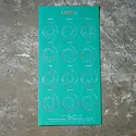 Margins Imprint - MAR MAR CAWA - 2027 Emerald Moon Phase Calendar (Small, Unframed)