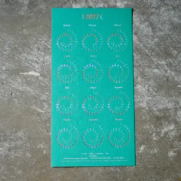 Margins Imprint - MAR MAR CAWA - 2027 Emerald Moon Phase Calendar (Small, Unframed)