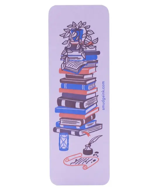 Smudge Ink - SI SI OS - Book Lover Letterpress Bookmark