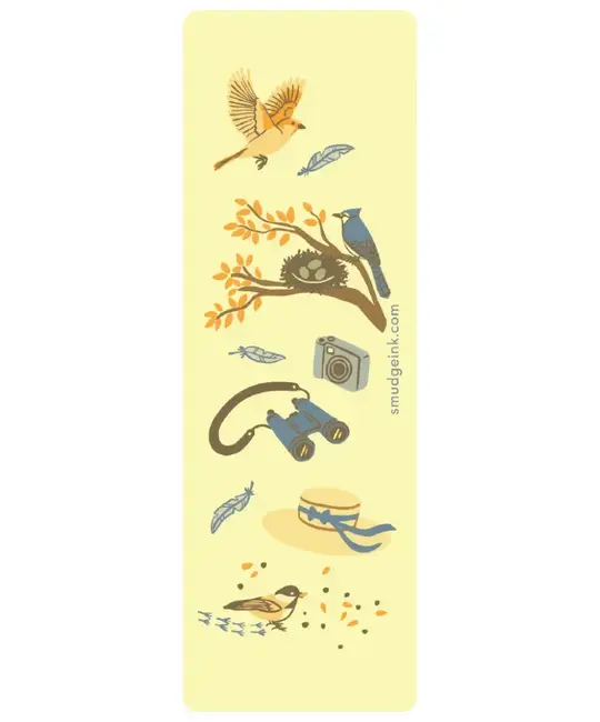 Smudge Ink - SI SI OS - Birder Letterpress Bookmark