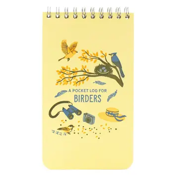 Smudge Ink - SI SI NB - A Pocket Log for Birders Guided Reporter Notebook