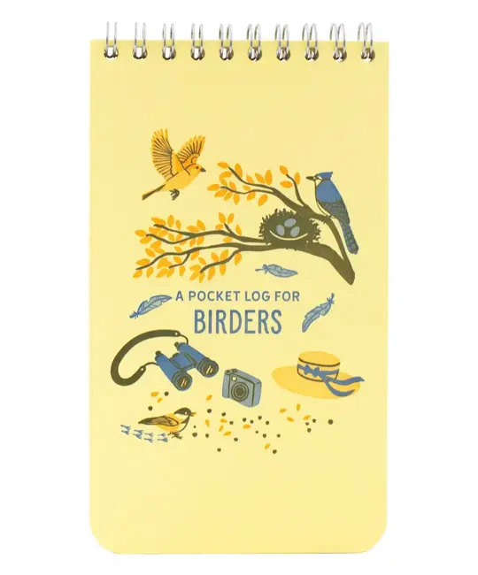 Smudge Ink - SI SI NB - A Pocket Log for Birders Guided Reporter Notebook