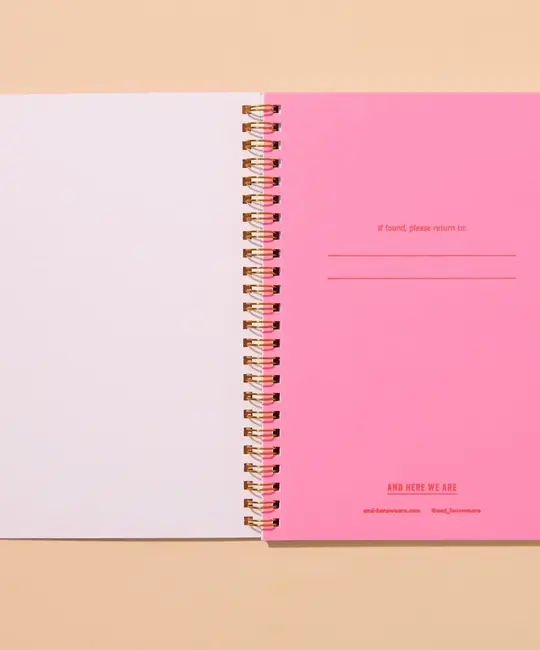 and Here We Are - AHW AHW NBLI - Loons Lined Spiral Notebook