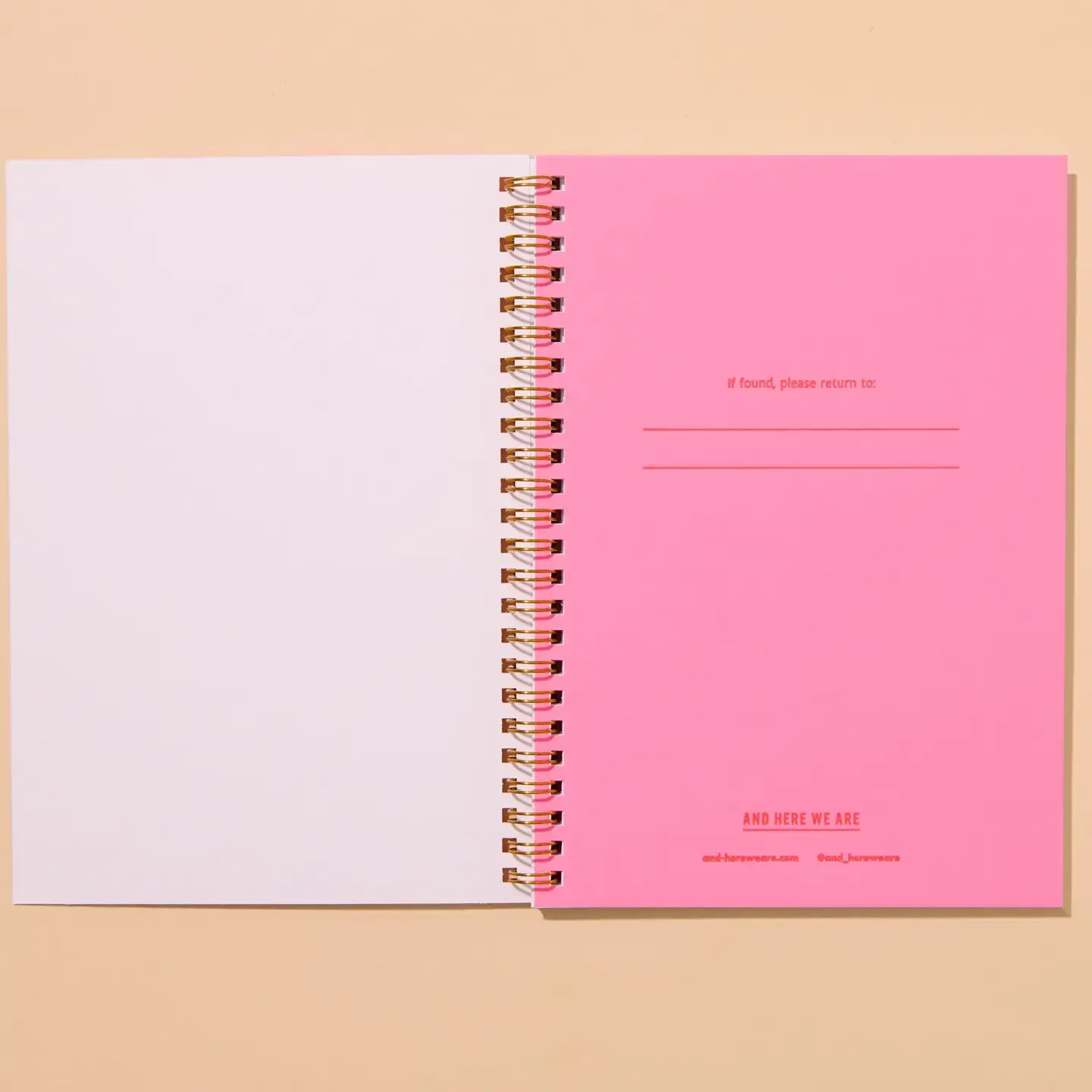and Here We Are - AHW AHW NBLI - Loons Lined Spiral Notebook