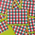 and Here We Are - AHW AHW NSTY - Winter Plaid Scalloped Edge Boxed Thank You Note Set