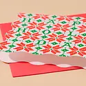 and Here We Are - AHW AHW NSHO - Cross Stitch Holiday Scalloped Edge Boxed Holiday Note Set