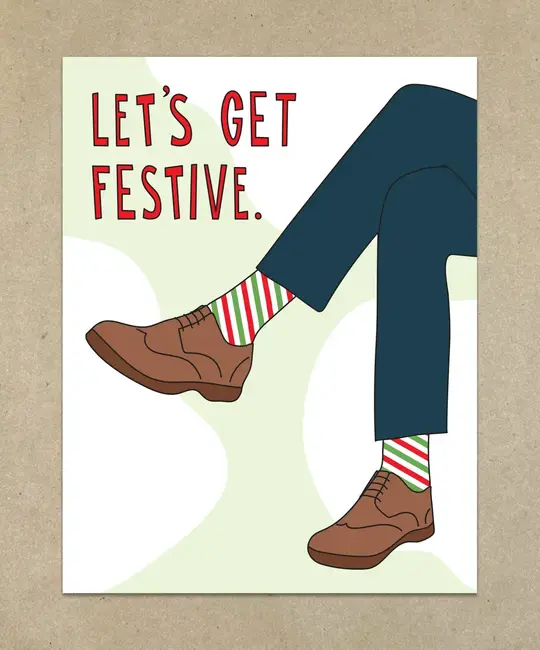 Near Modern Disaster - NMD NMDGCHO0019 - Get Festive Socks HolidayCard
