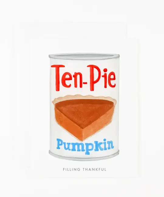 Dear Hancock - DH DHGCTH0009 - Filling Thankful Pumpkin Pie Can Thanksgiving Card (updated)