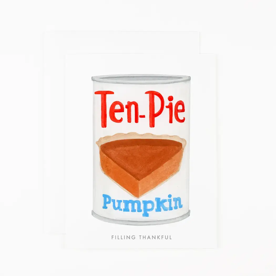 Dear Hancock - DH DHGCTH0009 - Filling Thankful Pumpkin Pie Can Thanksgiving Card (updated)