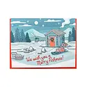 Noteworthy Paper and Press - NPP NPP NSHO - Merry Fishmas Bob House Ice Fishing Boxed Note Set