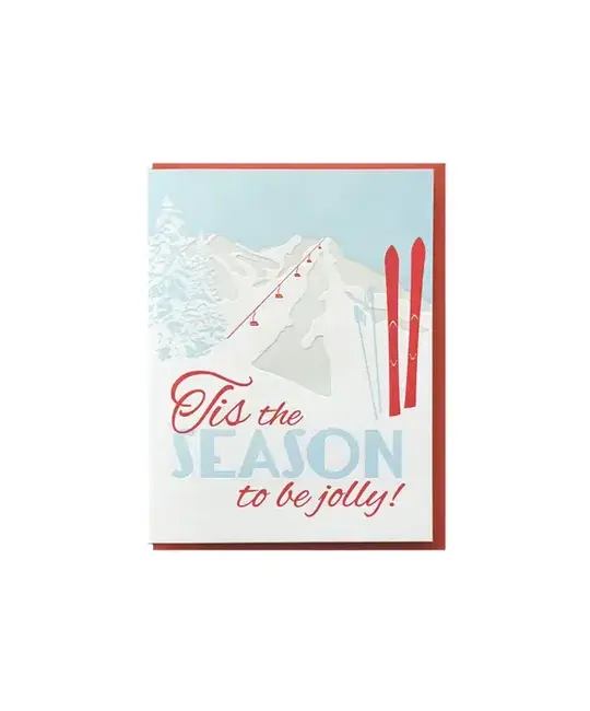 Noteworthy Paper and Press - NPP NPP NSHO - Tis Season to Be Jolly Skis Boxed Note Set