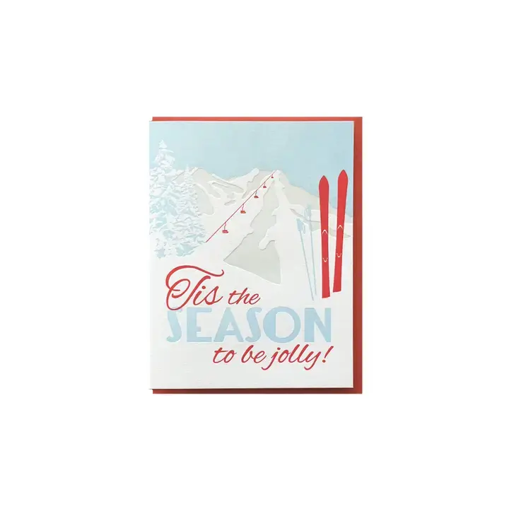 Noteworthy Paper and Press - NPP NPP NSHO - Tis Season to Be Jolly Skis Boxed Note Set