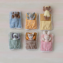 Creative Co-Op - CCO CCO BKTO - Sleeping Bag Plush Animal Stuffie with Eye Masks (Assorted Styles)