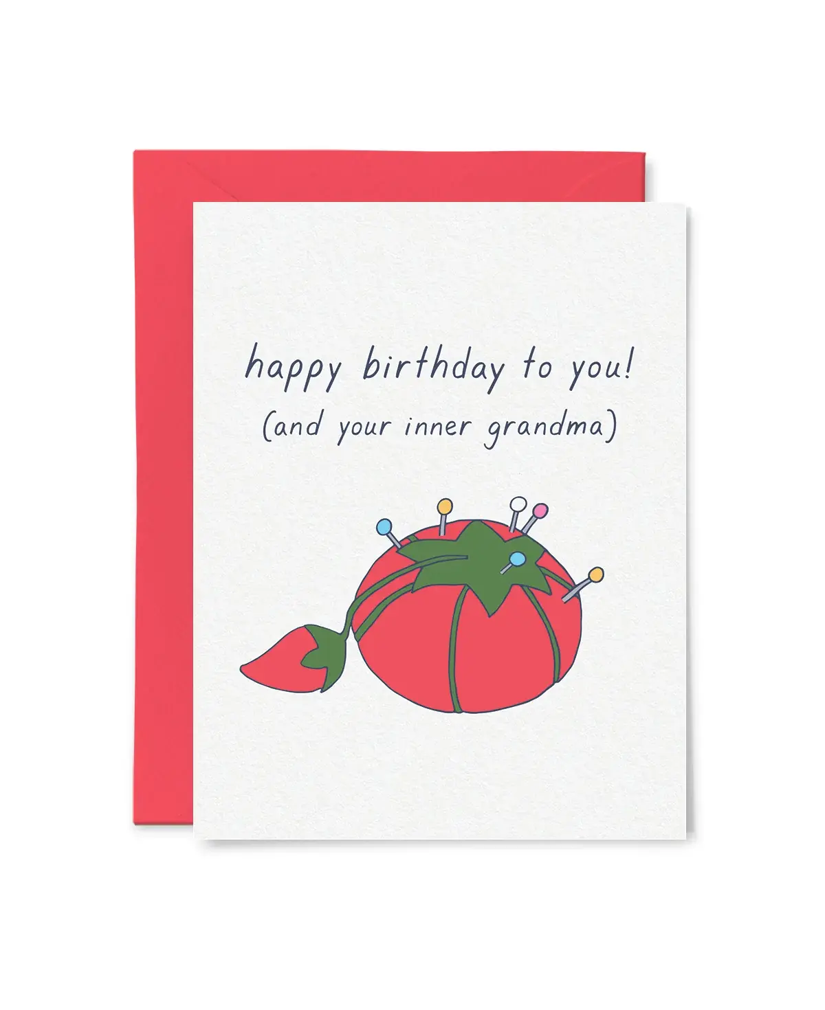 Tiny Hooray - TIH (formerly Little Goat, LG) TIHGCBI0043 - Pin Cushion Inner Grandma Birthday Card