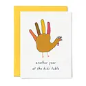 Tiny Hooray - TIH (formerly Little Goat, LG) TIHGCTH0005 - Kid's Table Hand Turkey Thanksgiving  Card