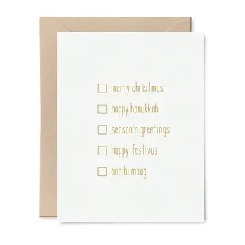 Tiny Hooray - TIH (formerly Little Goat, LG) TIHGCHO - All Purpose Holiday Card