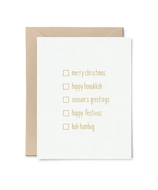 Tiny Hooray - TIH (formerly Little Goat, LG) TIHGCHO - All Purpose Holiday Card