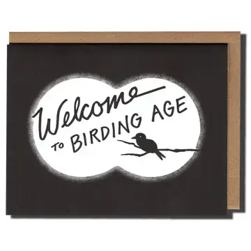 Power and Light Letterpress - PLL PLLGCBI0014 - Birding Age Birthday Card