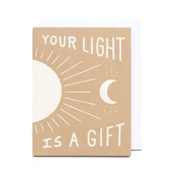 Worthwhile Paper - WOP WOPGCFR0006 - Your Light Sun and Moon Friendship Card
