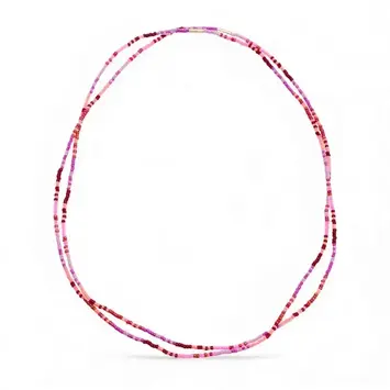 Bluma Project - BLP BLP JENE - Shimmer Single Beaded Choker Necklace, Pink