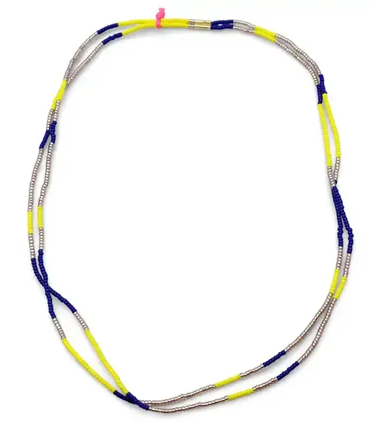 Bluma Project - BLP BLP JENE - Rumi Single Beaded Choker Necklace, Yellow