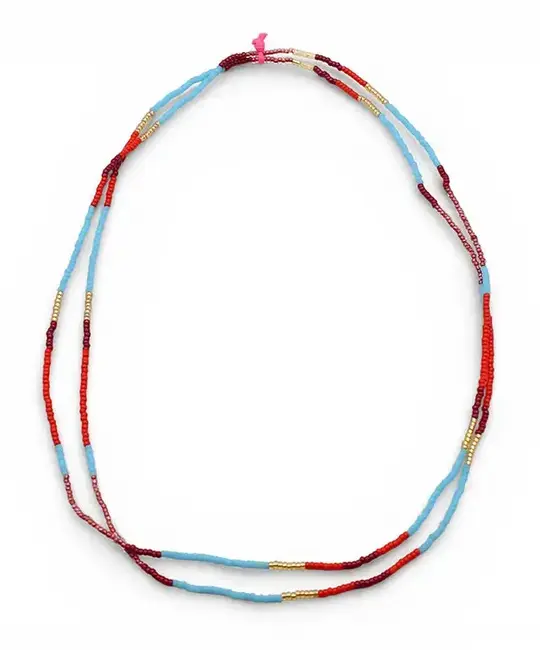 Bluma Project - BLP BLP JENE - Rumi Single Beaded Choker Necklace, Red