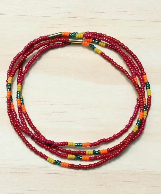 Bluma Project - BLP BLP JEBR - Naomi Single Beaded Bracelet, Maroon