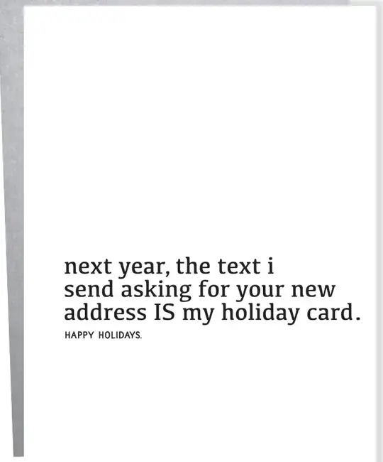 Sapling Press - SAP SAPGCHO0028 - New Address Holiday Card