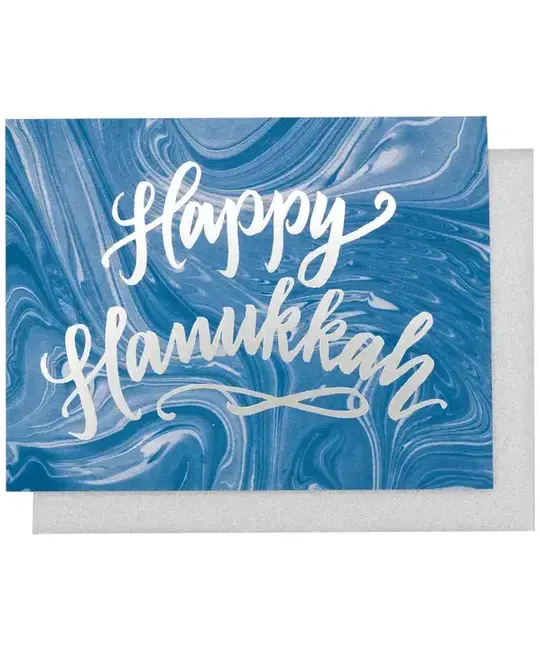 The Social Type - TST TSTGCHAN0002 - Marble Hanukkah Card