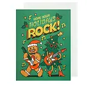 The Social Type - TST TSTGCHO0010 - Holiday Rock Guitar Gingerbread and Tree Card