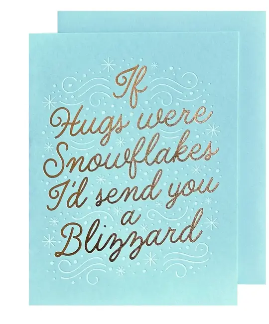 The Social Type - TST TSTGCFR0014 - If Hugs were Snowflakes Blizzard Card