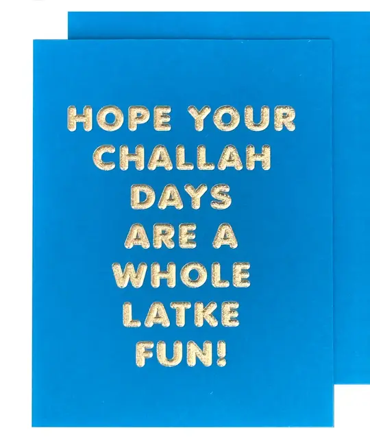 The Social Type - TST TSTGCHAN0003 - Challah Days Latke Fun Hanukkah Card