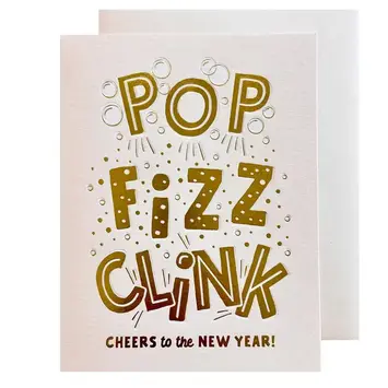 The Social Type - TST TST NSHO - Pop, Fizz, Clink  Boxed New Years Holiday Note Set
